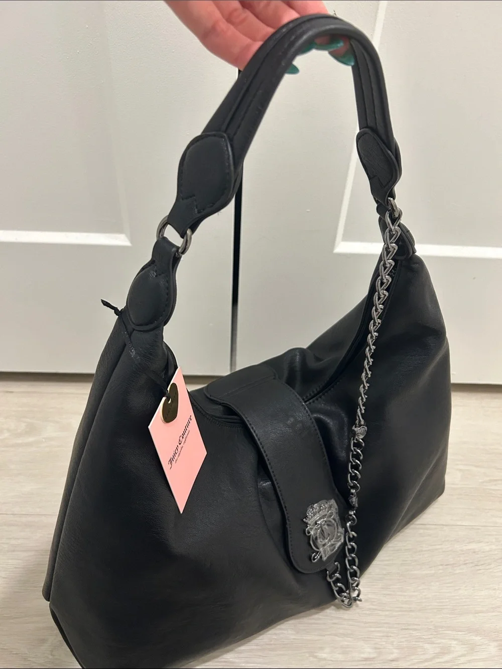 Juicy Couture Exclusive (NWT) Royal Crest Hobo Bag